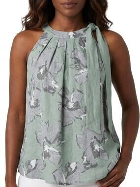 NWT Bellambra Art  Made in Italy Floral Lightweight Top Women Size M